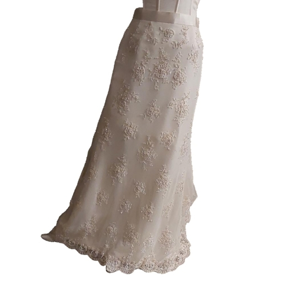 David's Bridal Dresses & Skirts - DAVID'S BRIDAL HIGH LOW SKIRT SIZE 10